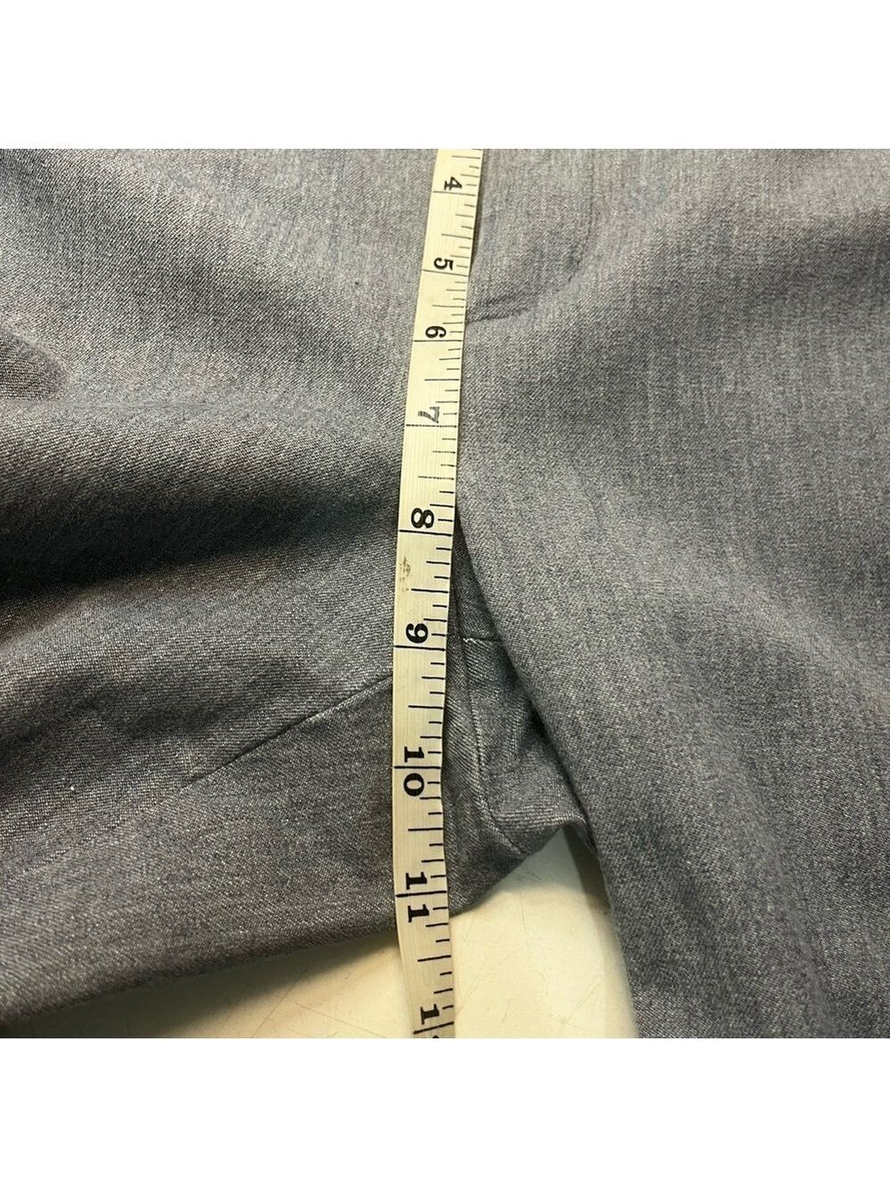Banana Republic Sloan Fit Slim Cropped Grey/Blue Ankle Pants, size 10 - Picture 11 of 12
